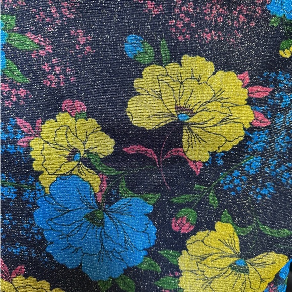 Urban Outfitters Sparkly Floral Mesh Collard bodycon dress size small - Picture 4 of 9